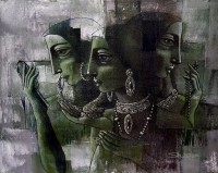 Shaista Momin, Untitled, 24 x 30 Inch, Acrylic on Canvas, Figurative Painting, AC-SHM-001